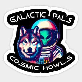 Wolf Space Sticker